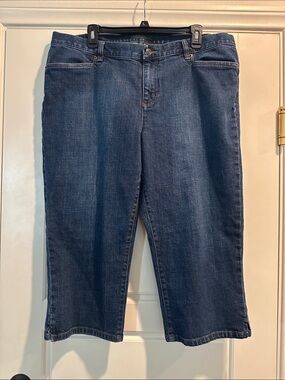Lauren Ralph Lauren Dark Blue Cropped Jeans